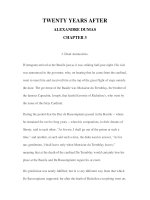 LUYỆN ĐỌC TIẾNG ANH QUA CÁC TÁC PHẨM VĂN HỌC –TWENTY YEARS AFTER ALEXANDRE DUMAS CHAPTER 3 ppsx