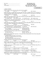 Thi thử HK II Hóa_11 số 6