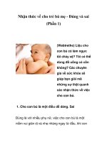 Nhận thức về cho trẻ bú mẹ - Đúng và sai (Phần 1) pot