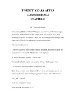 LUYỆN ĐỌC TIẾNG ANH QUA CÁC TÁC PHẨM VĂN HỌC –TWENTY YEARS AFTER ALEXANDRE DUMAS CHAPTER 68 docx