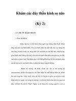 Khám các dây thần kinh sọ não (Kỳ 2) ppt