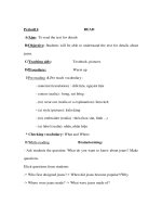 Giáo án Anh văn lớp 9 - Period11: READ - To read the text for details ppt