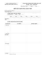 BB kiểm tra giáo viên