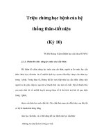 Triệu chứng học bệnh của hệ thống thân-tiết niệu (Kỳ 10) potx