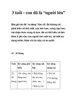 3 tuổi - con đã là “người lớn” pptx