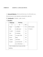 Giáo án Anh văn lớp 8 - Unit 8 - PERIOD 51 - LESSON 6 : LANGUAGE FOCUS doc