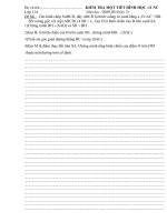 Đề kiểm tra một tiết hình 11A