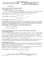 Đề Thi Thử Môn Toán LÝ TỰ TRỌNG lần 1 2014