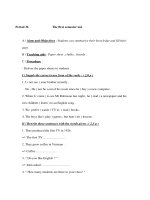 Giáo án Anh văn lớp 9 - Unit 5 - Period 36 - The first semester test docx