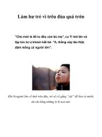 Làm hư trẻ vì trêu đùa quá trớn doc