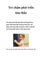 Trẻ chậm phát triển tâm thần ppt