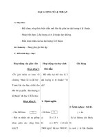 Đại số 11 - ĐẠI LƯỢNG TỈ LỆ THUẬN doc