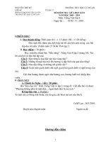 đề thi GHKII môn TV ( kỷ)