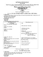 Kế hoạch bài học tuan 31