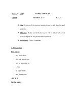 Giáo án Anh văn lớp 6 - Period 26 - Unit 5 - Lesson 1 pot