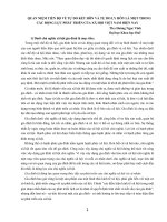 QUAN NIỆM TIẾN BỘ VỀ TỰ DO KẾT HÔN VÀ TỰ DO LY HÔN LÀ MỘT TRONG CÁC ĐỘNG LỰC PHÁT TRIỂN CỦA XÃ HỘI VIỆT NAM HIỆN NAY