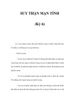 SUY THẬN MẠN TÍNH (Kỳ 6) pps