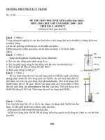 Đề khảo sát HSG ( lý thuyết thực hành )