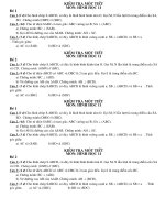 ĐỀ KIỂM TRA MỘT TIẾT HÌNH 11.CIII.(CB)