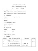 Giáo án Anh văn lớp 11 - Unit 4 - Period 28 docx