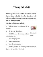 Tháng thứ nhất pptx