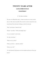 LUYỆN ĐỌC TIẾNG ANH QUA CÁC TÁC PHẨM VĂN HỌC –TWENTY YEARS AFTER ALEXANDRE DUMAS CHAPTER 67 potx