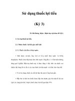 Sử dụng thuốc lợi tiểu (Kỳ 3) pps