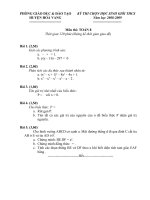 Đề thi HSG lớp 8. Năm học 2008-2009