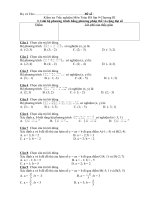 Kiem tra trac nghiem Dai so 9 Bai- Giai he phuong trinh bang phuong phap the va cong dai so