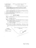 Quyết định thành lập trường