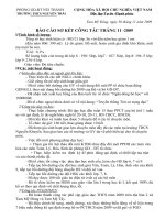 Báo cáo CM PGD tháng 11