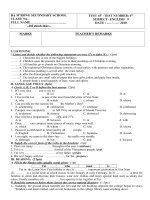 kiểm tra 45''''-lần 4-english 9-2010