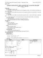 Giáo án Giải tích 12 chương II Ban cơ bản