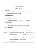 Anh văn 7 - Unit fourteen: Freetime fun - Phần 3 potx