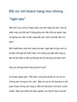 Đối xử với khách hàng như những 