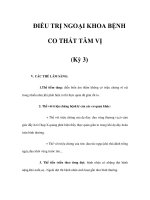 ĐIỀU TRỊ NGOẠI KHOA BỆNH CO THẮT TÂM VỊ (Kỳ 3) ppsx