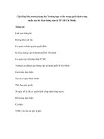 Cấp bằng Máy trưởng hạng Ba (Trường hợp có tên trong quyết định trúng tuyển của Sở Giao thông vận tải TP. Hồ Chí Minh) potx