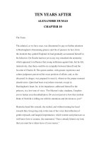 LUYỆN ĐỌC TIẾNG ANH QUA CÁC TÁC PHẨM VĂN HỌC –TEN YEARS AFTER ALEXANDRE DUMAS CHAPTER 10 pps