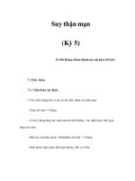 Suy thận mạn (Kỳ 5) pdf