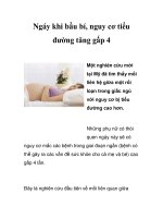 Ngáy khi bầu bí, nguy cơ tiểu đường tăng gấp 4 pdf