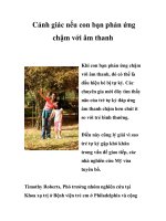 Cảnh giác nếu con bạn phản ứng chậm với âm thanh ppsx