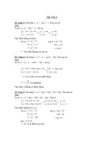 Bài tập toán cao cấp - Phần 2 pptx