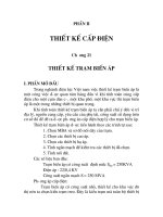 đồ án: thiết kế lưới điện khu vực 3, chương 21 docx