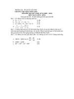 ĐỀ KIỂM TRA GIỮA HK II 2009 - 2010