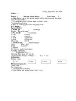 class 3 - Unit one: let''''s learn (P1)