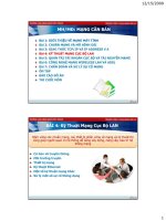 Bài 4: KỸ THUẬT MẠNG CỤC BỘ LAN pptx