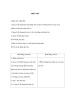 Giáo án toán lớp 4 - PHÉP TRỪ pptx