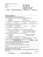 De thi dia 8 HKII(vua suc HS) Hay-co dap an