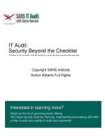 sourcefire intrusion detection system deployment auditors perspective 92