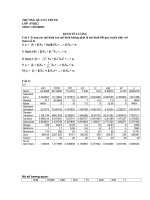 bài tập môn học kinh tế lượng - lớp 07qk2